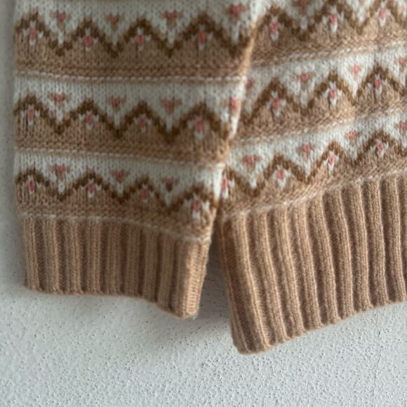 Fair Isle Sweater Womens S Super Soft Knit Pullover Cozy Cabincore Croft Barrow - Picture 3 of 6